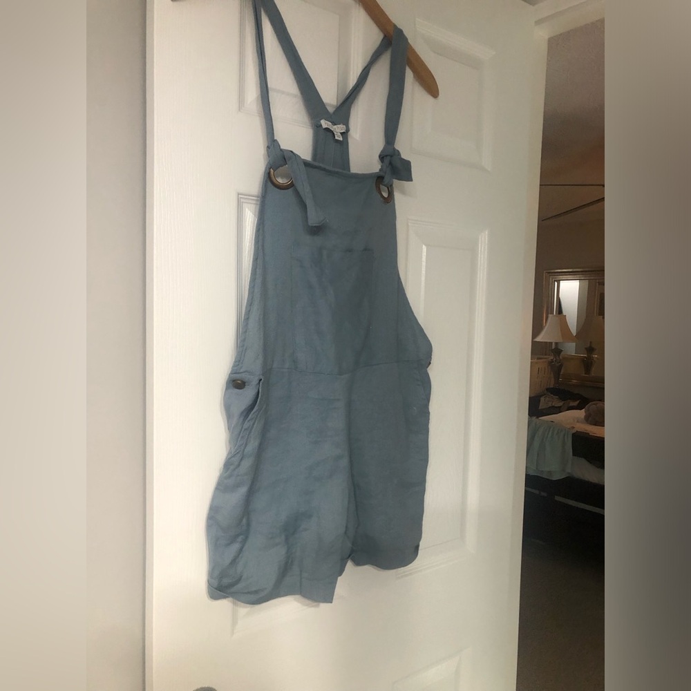 New Patron of Peace Alma backyard blue Overalls